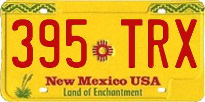 NM license plate 395TRX