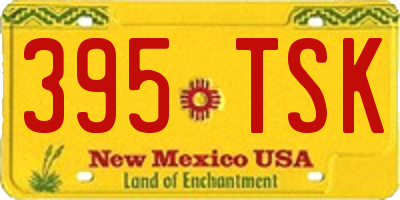 NM license plate 395TSK