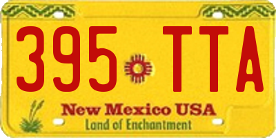 NM license plate 395TTA