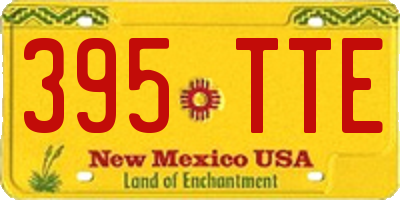 NM license plate 395TTE