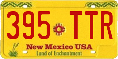 NM license plate 395TTR