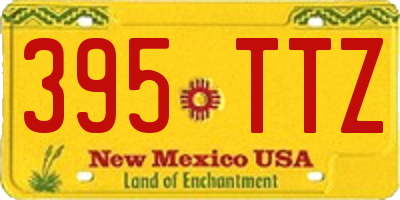 NM license plate 395TTZ
