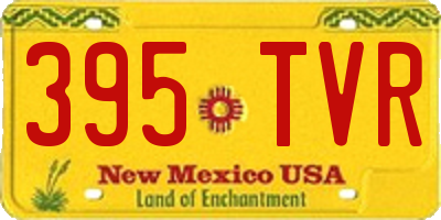 NM license plate 395TVR