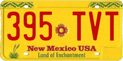 NM license plate 395TVT