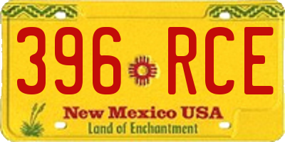 NM license plate 396RCE