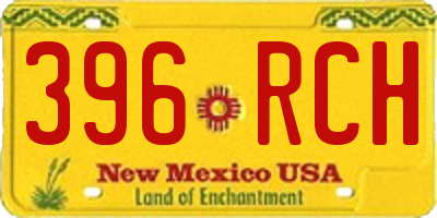 NM license plate 396RCH