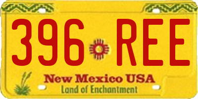 NM license plate 396REE