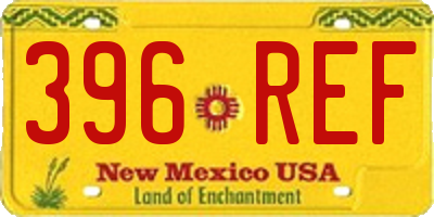 NM license plate 396REF