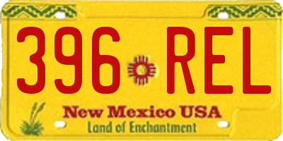 NM license plate 396REL