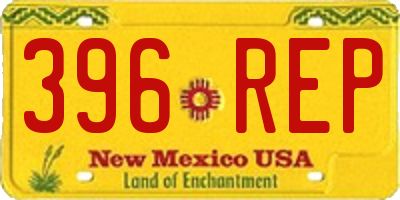 NM license plate 396REP