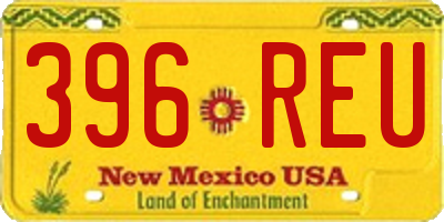 NM license plate 396REU