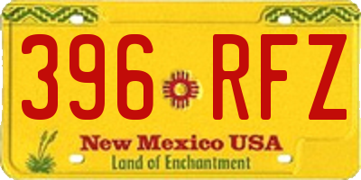 NM license plate 396RFZ
