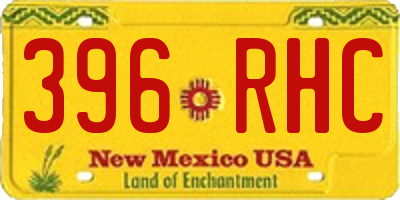 NM license plate 396RHC