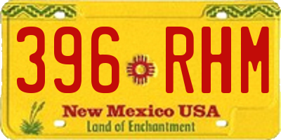 NM license plate 396RHM