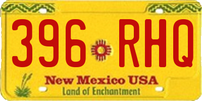NM license plate 396RHQ