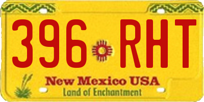 NM license plate 396RHT