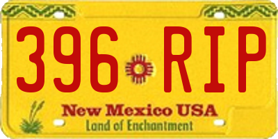 NM license plate 396RIP