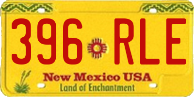NM license plate 396RLE