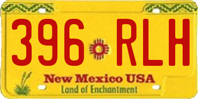 NM license plate 396RLH