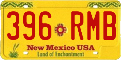 NM license plate 396RMB