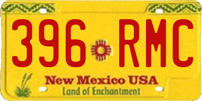 NM license plate 396RMC