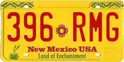 NM license plate 396RMG