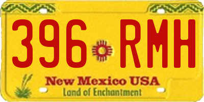 NM license plate 396RMH