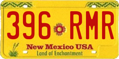 NM license plate 396RMR