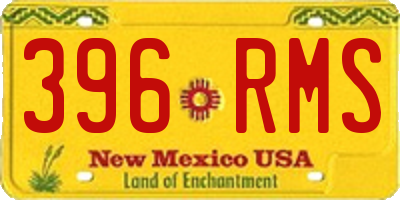 NM license plate 396RMS