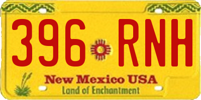 NM license plate 396RNH