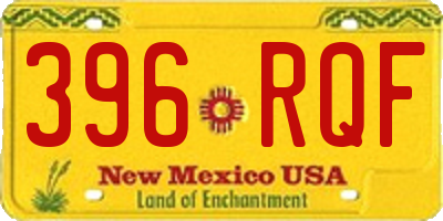 NM license plate 396RQF