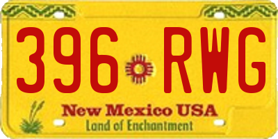 NM license plate 396RWG