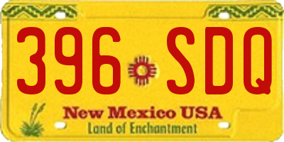 NM license plate 396SDQ