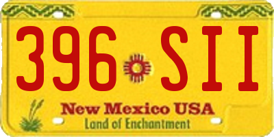 NM license plate 396SII