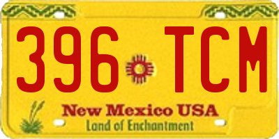 NM license plate 396TCM