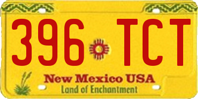 NM license plate 396TCT