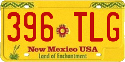 NM license plate 396TLG