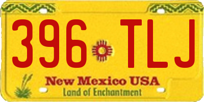 NM license plate 396TLJ