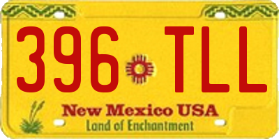 NM license plate 396TLL
