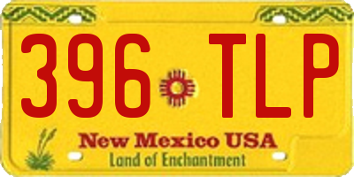 NM license plate 396TLP