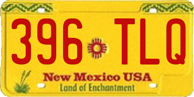 NM license plate 396TLQ