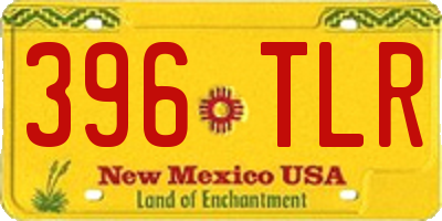 NM license plate 396TLR
