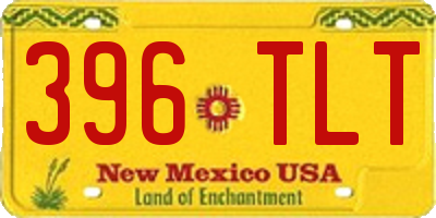 NM license plate 396TLT