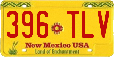NM license plate 396TLV