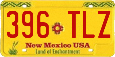 NM license plate 396TLZ