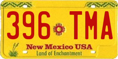 NM license plate 396TMA