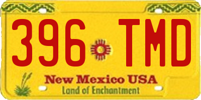 NM license plate 396TMD