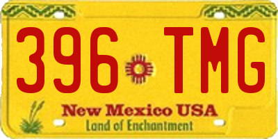 NM license plate 396TMG