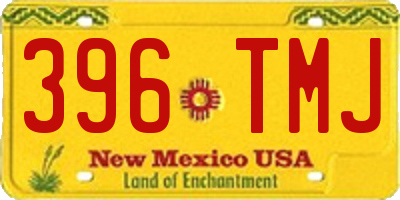 NM license plate 396TMJ