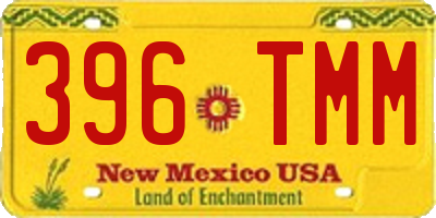 NM license plate 396TMM